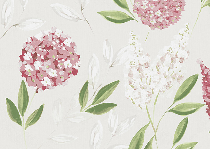 Hydrangea, Rouge - Twist&Fit Roller Blind - Image 6